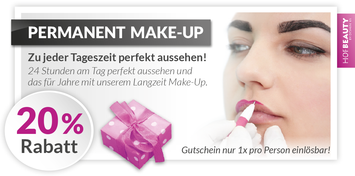 Permanent Make-Up 20% Rabatt