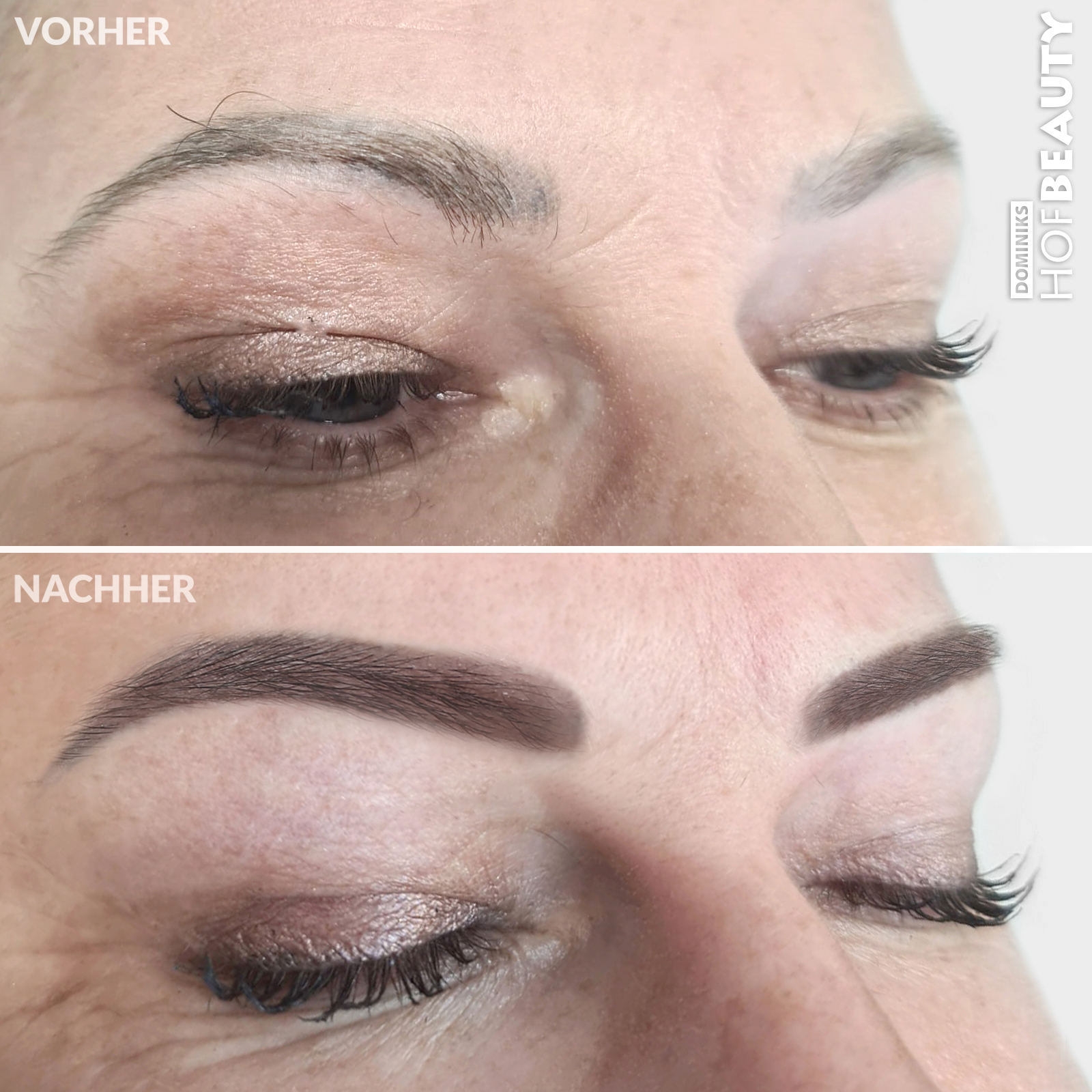 Permanent Make-Up Augenbrauen Frau im HofBeauty