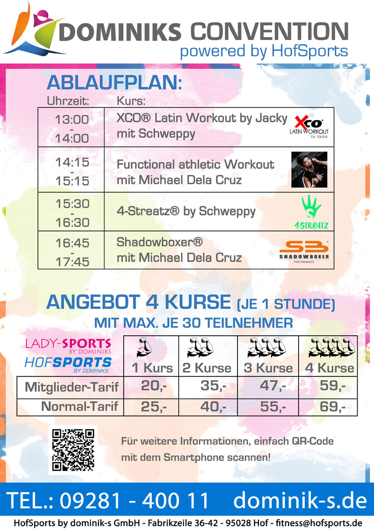 Ablaufplan Convention HofSports