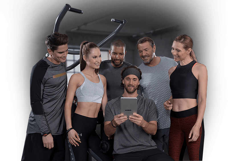 Fitnessstudio HofSports egym Gerätezirkel - egym app - digitaler Trainingsplan