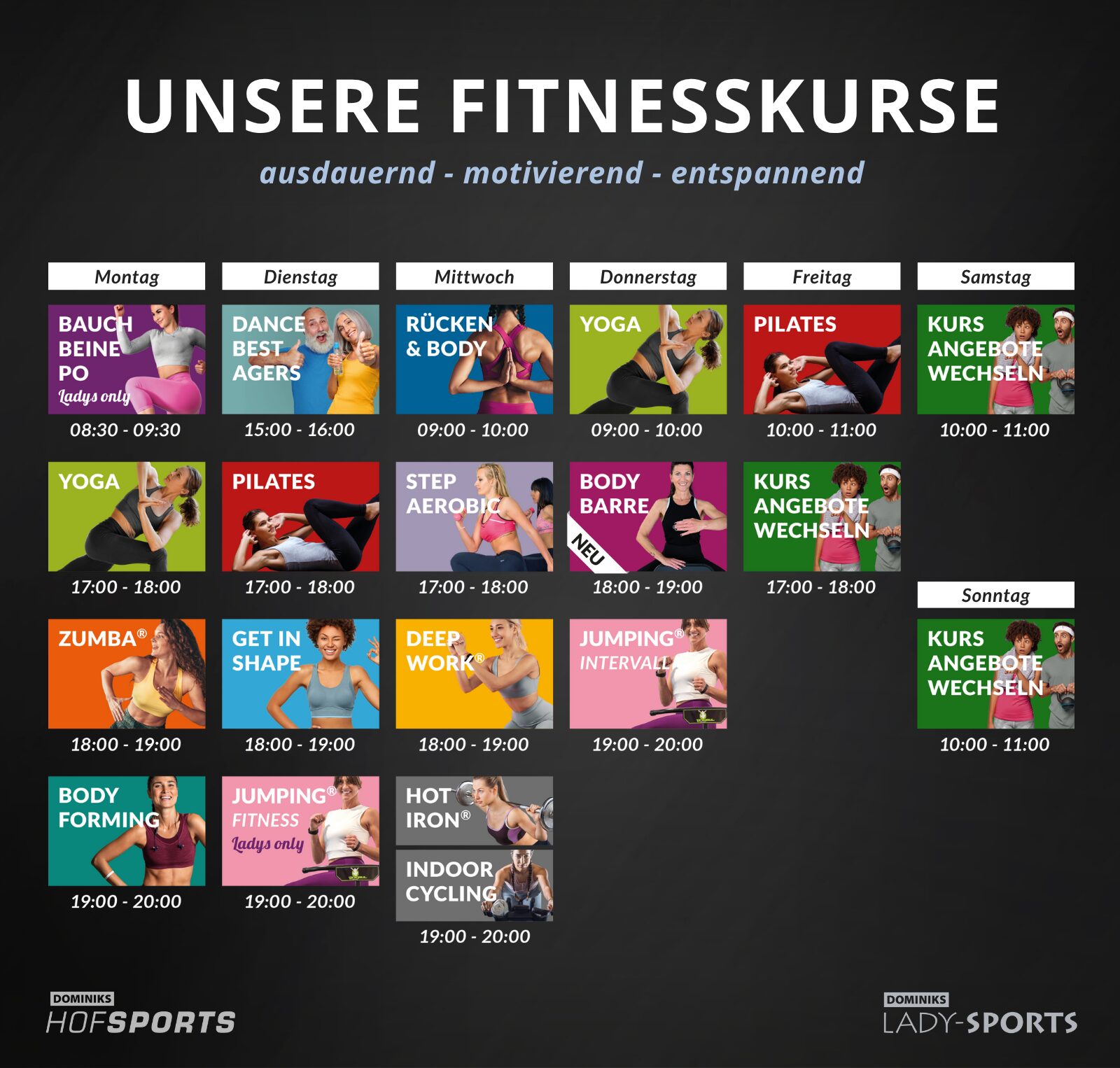 DOMINIKS HofSports Lady-Sports Fitnesskurse