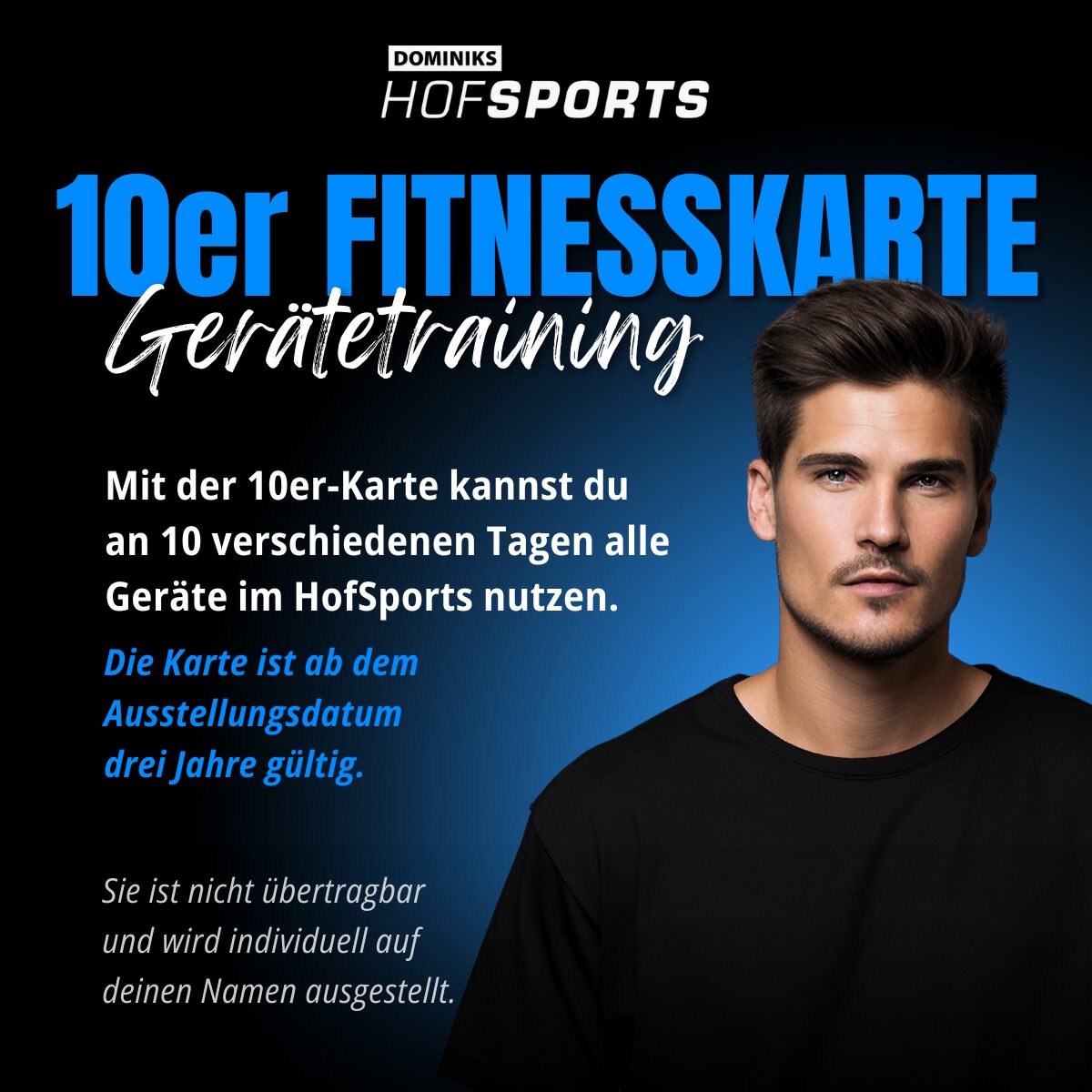 HofSports 10er-Fitnesskarte für Gerätetraining