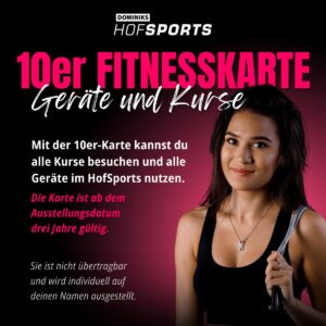 Lady-Sports 10er Fitnesskarte Geräte und Kurse