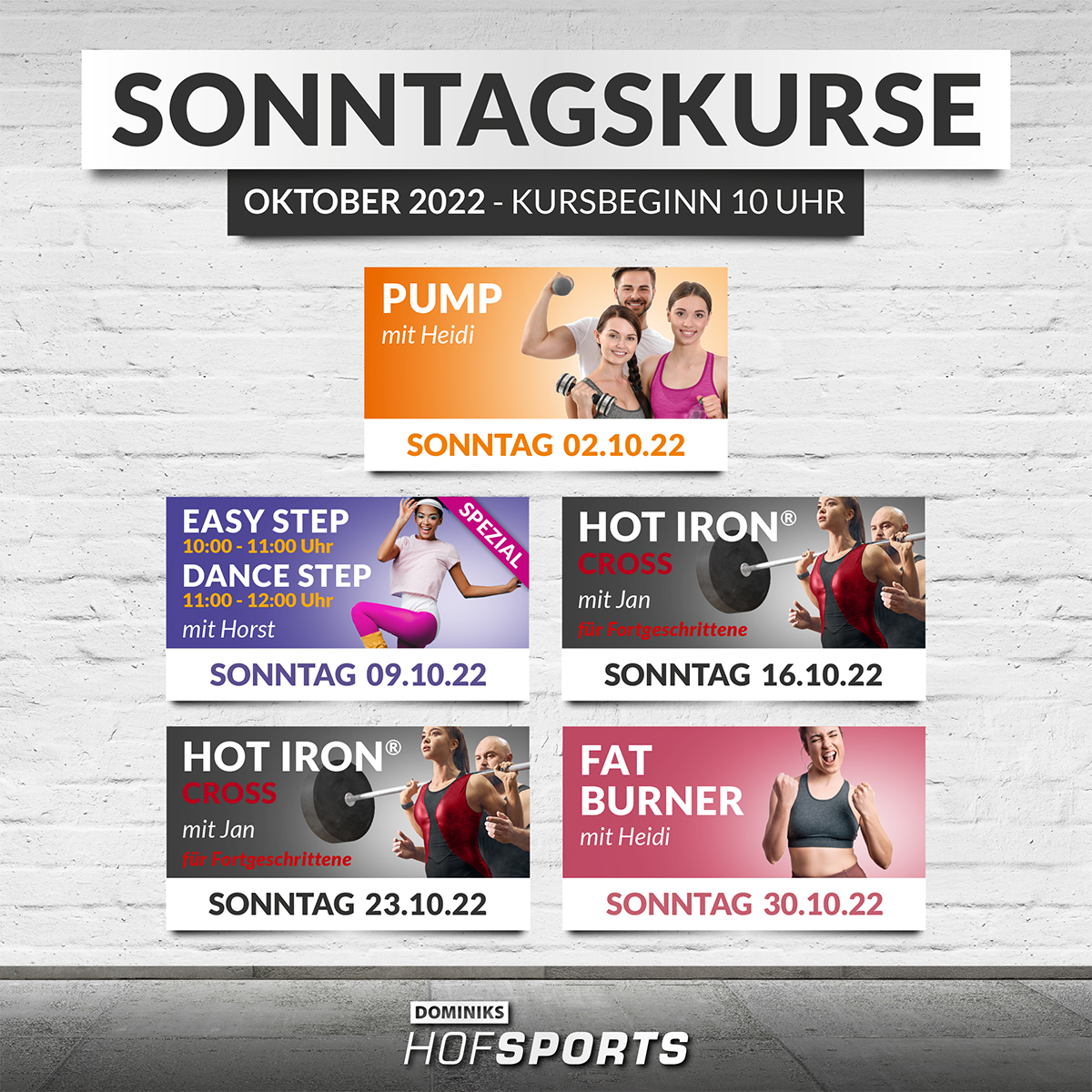 DOMINIKS HofSports Sonntagskurse im Oktober_2022