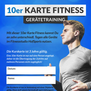 HofSports-10er-Kurskarte-Fitness-GeräteTraining
