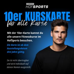 HofSports 10er-Kurskarte für alle Kurse