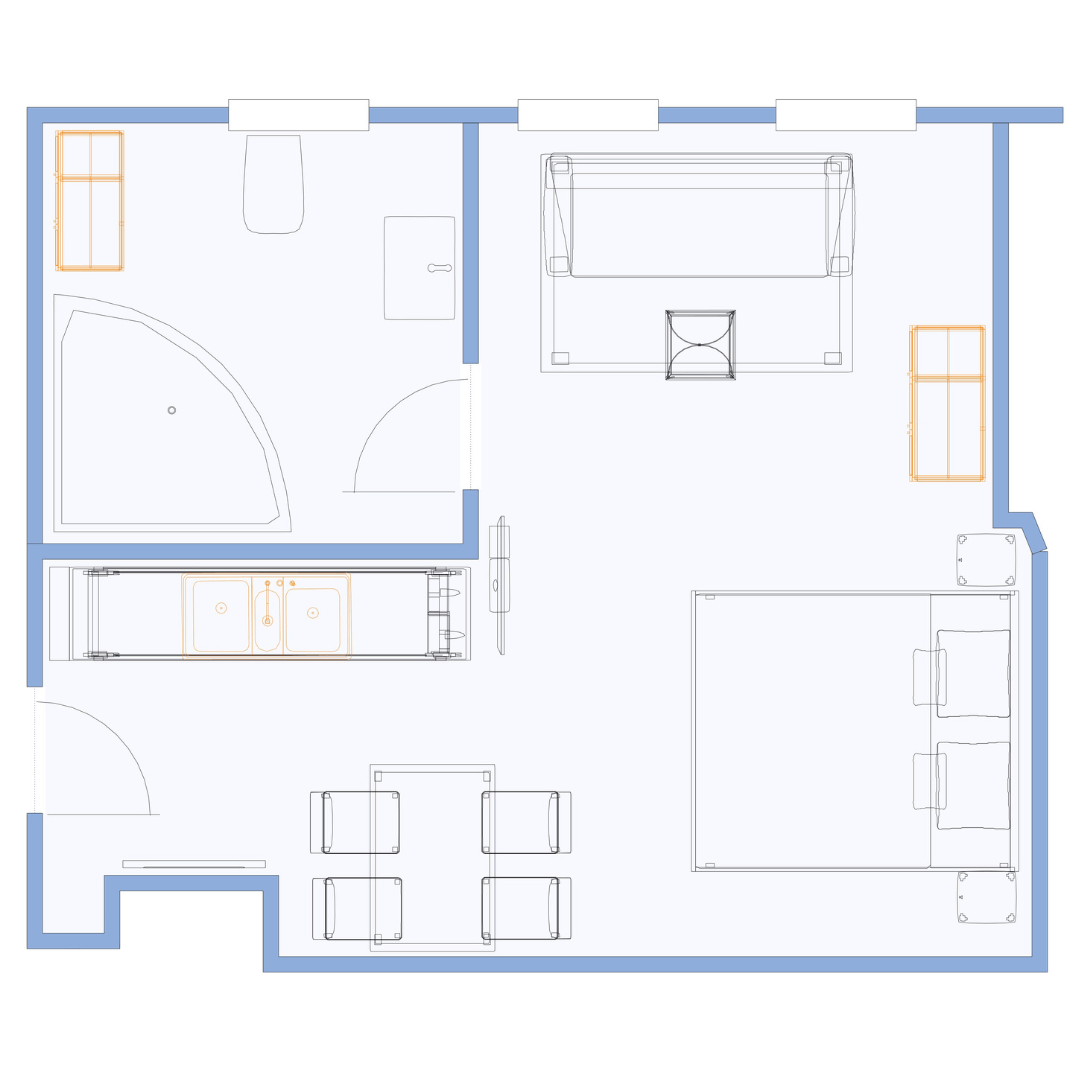 Ferienwohnung Hof Bali Apartment Grundriss